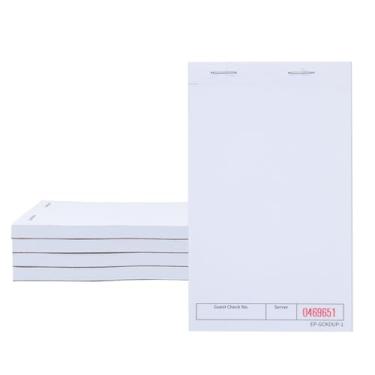 Imagem de DGBDPACK Almofadas de verificação de convidados EP-GCKDUP-1 (5 blocos), total de 250 almofadas de garçom em branco, almofadas de pedido de servidor