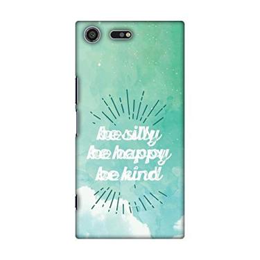 Imagem de AMZER Capa rígida de encaixe feita à mão com design de encaixe e capa traseira com kit de limpeza de tela para Sony Xperia Xz Premium - Be Silly HD, capa traseira ultra leve