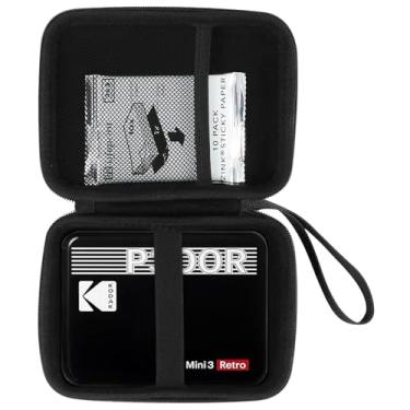 Imagem de Aenllosi Estojo rígido para impressora de fotos Instax mini, compatível com Kodak Mini Shot 3 Retro, suporte para cartuchos de filme