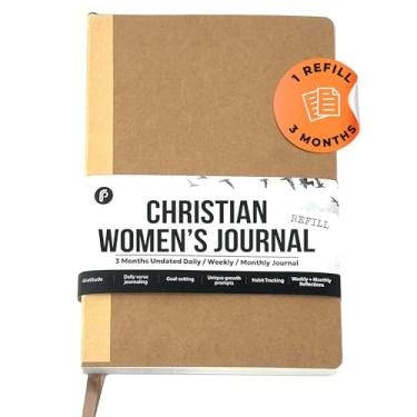 Imagem de Prazoli Diário de oração da Bíblia Cristã de Couro para Homens – Caderno e Planejador de Escrituras Devocional Diário Sem Data | Presentes Religiosos da Fé de Jesus para Graduação, Pastor Batismo e