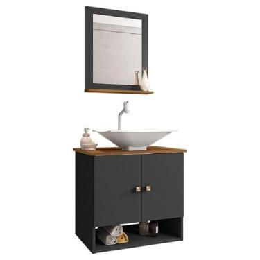 Imagem de Gabinete Banheiro Deli Cuba Concava Bco Torneira DL08 Val - Loja DoceL