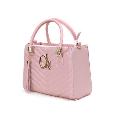Imagem de Bolsa Transversal Bordada Cherry Envio Imediato - Cherry Bolsas, Rosa 