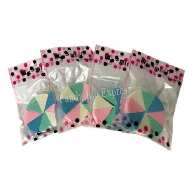 Imagem de Kit 8 Esponjas Faciais De Maquiagem Triangular Base Corretivo Diversas