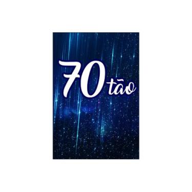 Imagem de Painel De Festa Vertical 1,50 x 2,20 - 70 Anos 70TÃO Azul 180 - Via Co