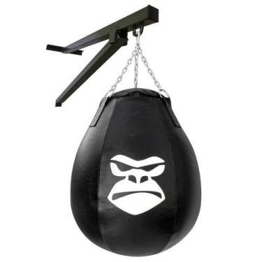 Imagem de Saco De Pancada Gota + Suporte De Parede - Gorilla, Preto, Único, Unis