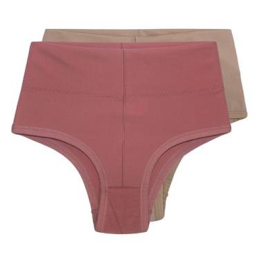 Imagem de Kit 5 Calcinha Cós Alto De Alta Compressão Pós Parto Feminina - Empóri