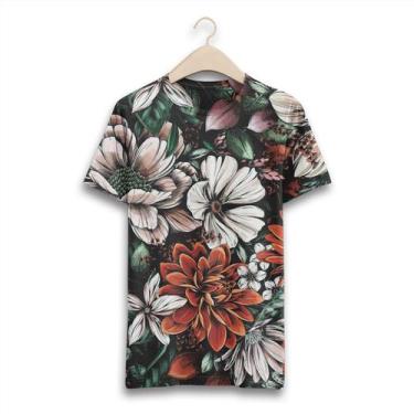 Imagem de Camiseta Moderna Masculina Camisa Estampa Florida Premium - W2 Store, 