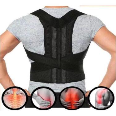 Imagem de Cinta Unissex Postura Lombar Coluna Tam Ajustável Qualidade Costas .G/
