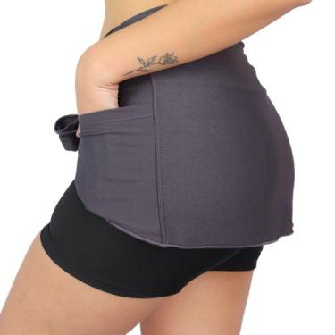 Imagem de Tampa bumbum de amarrar tam único sobre legging - SWG, Cinza, U