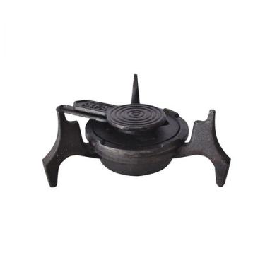 Imagem de Fogareiro Espiriteira Ferro à Álcool Com Tampa Alfa 20x9cm - Fundição 