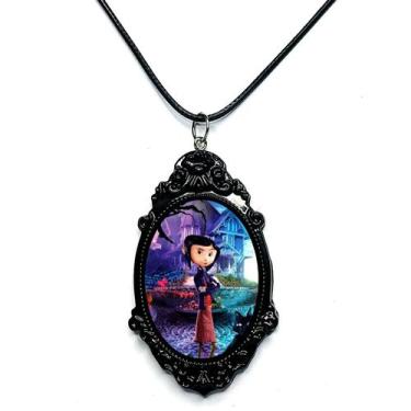 Imagem de  Colar Pingente Artesanal Joia Em Resina Coraline - RELIKARIU