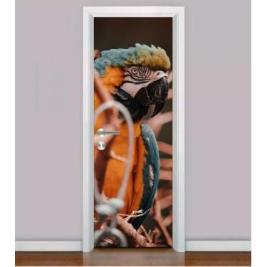 Imagem de Adesivo Para Porta ARARA - Natureza - Cores - Aves - PGG Impressão Dig