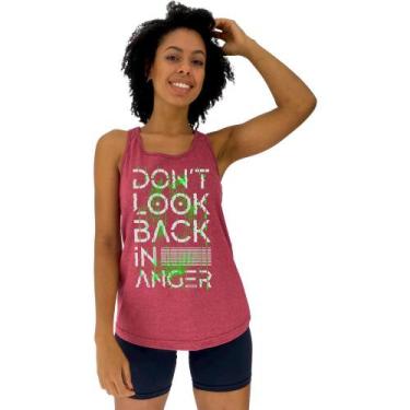 Imagem de Regata Feminina Recorte Nadador MXD Conceito Don't Look Back In Anger,