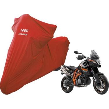 Imagem de Capa Sob Medida De Tecido Para Moto KTM 990 Supermoto - Mz, Vermelha