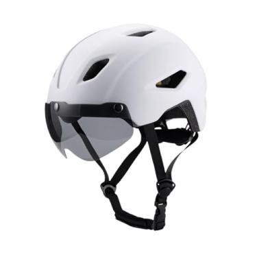 Imagem de Colaxi Capacete de bicicleta infantil para crianças Acessórios para capacete de bicicleta Confortável com viseira para mountain bike Ciclismo Ciclismo ao ar, Branco