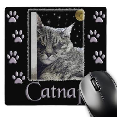 Imagem de 3dRose Mouse pad LLC 20 x 20 x 0,63 cm, Catnap (mp_11961_1)