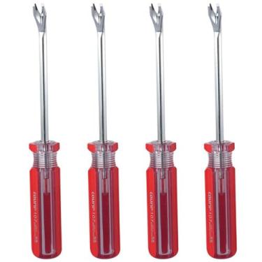 Imagem de allcoupon 4 peças de elevação de aderência, ferramenta de chave de fenda para remoção de rebite com ponta em V para casa