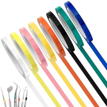 Imagem de Frienda Fita autoclave de 8 rolos de cores 65,8 m/L x 1 cm/L Fita de identificação de instrumentos autoclavável 270 Fahrenheit