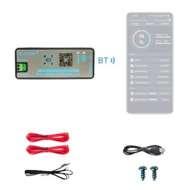 Imagem de Daconovo Medidor de tensão BT sem fio de 2,4 polegadas Medidor de corrente Amperímetro Voltímetro Coulometer Detector de energia da bateria Testador de capacidade da bateria Monitor de bateria em temp