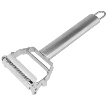 Imagem de Kunovo Descascador Julienne de vegetais de aço inoxidável, para fatiador de vegetais de batata, cenoura, melão, maçã, com escova de limpeza