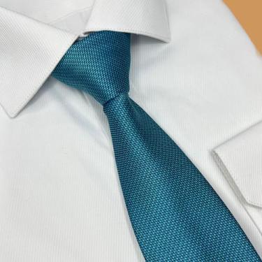 Imagem de Edi Saraiva Premium Luxo Masculino Toque De Seda, Azul, Petróleo, Padr