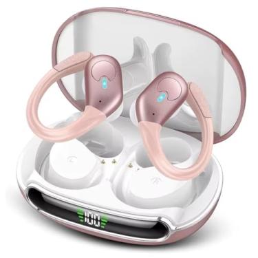Imagem de Fone de Ouvido Bluetooth Sem Fio, Cancelamento de Ruído, 60h de Bateria, cor rosa Rosa