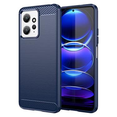 Imagem de GTBDEKI Capa para Xiaomi Redmi Note 12 4G, capa 23021RAAEG, capa traseira para celular Xiaomi Redmi Note 12 4G azul
