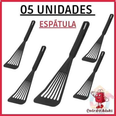 Imagem de 05 Espatulas de Plastico Talher para macarronada arroz combo cozinha -