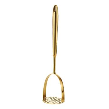 Imagem de Esquirla Máster de batata, espremedor de prensa à mão, massado de aço inoxidável liso de aço inoxidável, 34.5 Cm