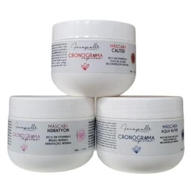 Imagem de Kit Cronograma Reconstrução Hidratação e Nutrição Capilar - Fecapelli
