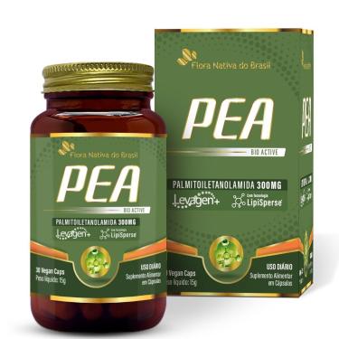 Imagem de Pea - Palmitoiletanolamida 300mg Vegano 30 Cápsulas Levagen - Flora nativa do Brasil-Unissex