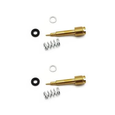 Imagem de Parafuso de ajuste da relação de combustível do carburador compatível com YZF750 FZX700 XS1100 XJ600 XJ900 1981-1998 (2 peças)