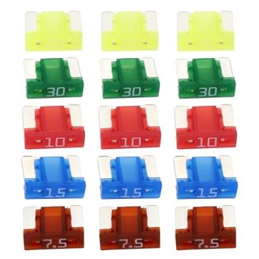 Imagem de LT Easiyl 50 peças BFLP fusíveis de lâmina de carro 7,5A 10A 15A 20A 30A 58V 11x8,8 mm Fusíveis automotivos usados em sistemas de fusíveis elétricos automotivos