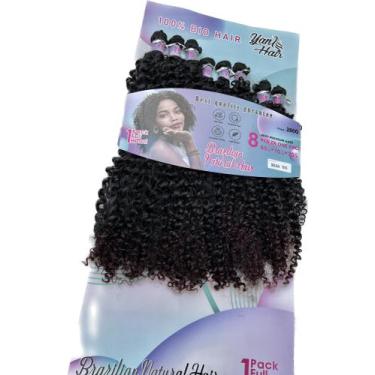 Imagem de Cabelo Cacheado Curto Bio Vegetal Deusa Várias Cores - GM HAIR, 1B/BUG