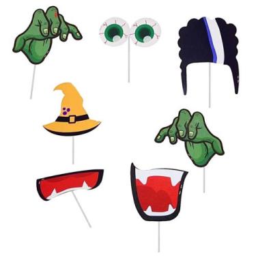 Imagem de Plaquinhas para Fotos Halloween - 7 peças - Regina - Regina festas