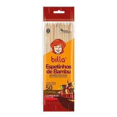 Imagem de Espetinho De Bambu Billa 18cm X 3mm 50und 
