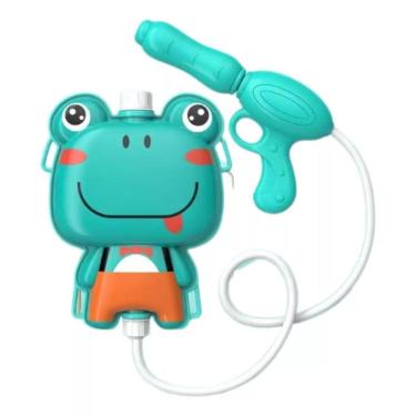 Imagem de Brinquedo Infantil Mochila Arminha Lança Água Pistola Sapo
