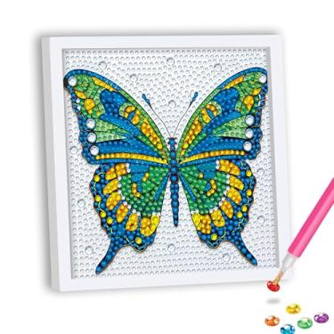 Imagem de SKRYUIE Pintura de diamante 5D para crianças - Kits de arte de diamante DIY para meninos e meninas de 6 a 8 a 10 a 12 anos, broca redonda completa - Artesanato para decoração de parede e escritório -