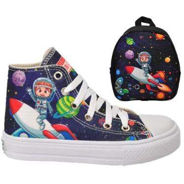 Imagem de Tênis Botinha Infantil Masculino Personagem Foguete/Futebol/Aranha/Gam