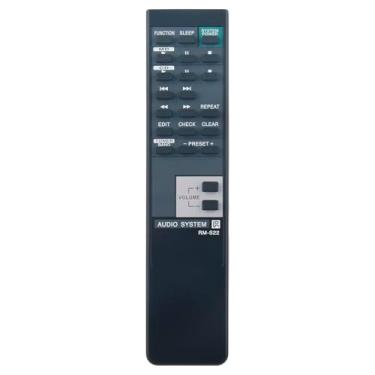 Imagem de Controle remoto de áudio substituto RM-S22 compatível com o sistema de componentes Sony Mini HiFi FH-G50, MHC-S200, HCD-H501, SS-H501, SS-H701