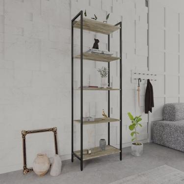 Imagem de Estante para Livros Industrial Aço Multiuso 5 Prateleiras 187cmx60cm Active Yescasa