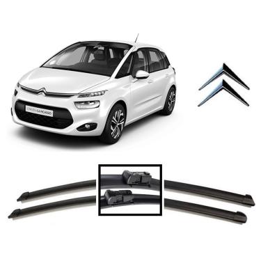 Imagem de Par De Palhetas Para Limpador de Parabrisa Dianteiro Citroen C4 Picasso 2016 2017 2018 2019