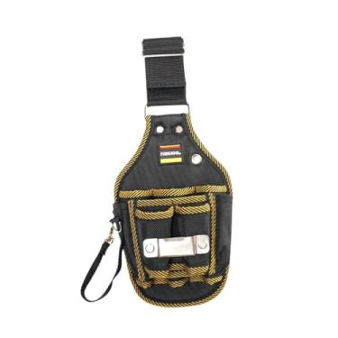 Imagem de Gralara Bolsa de cinto de ferramentas para serviço pesado Bolsa de cinto Oxford Pano Resistente a água Bolsa de ferramenta de hardware para carpinteiros para