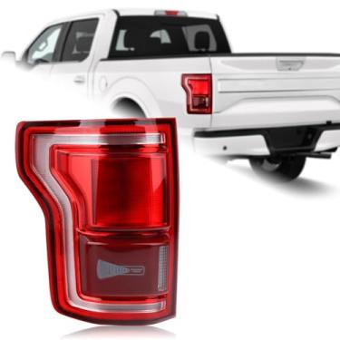 Imagem de Duolctrams Conjunto de lâmpada traseira de luz traseira de LED com ponto cego (módulo não incluído) compatível com Ford F-150 F150 F150 esquerdo HL3Z-13405-D 2015 2016 2017