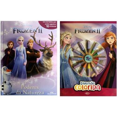Imagem de Kit de Livros: Disney Diversão colorida - Frozen - Frozen 2 poderes da