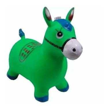 Imagem de Cavalinho Upa Upa Borracha C/ Som E Luz Verde. - toys