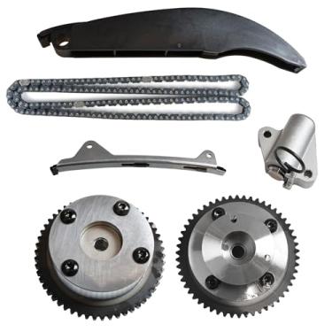 Imagem de MITZONE 24321-2E010 Kit de corrente de distribuição e roda dentada de engrenagem VVT compatível com Kia Soul 2020 2017-2018 Forte Forte5 2017-2020 Kona 2015-2018 Tucson 2.0L 24350-2E011