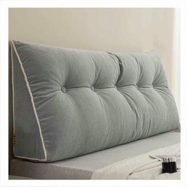 Imagem de LGEOELIAS Almofada de encosto de cama, almofada de cabeceira triangular, almofada de suporte de posicionamento do encosto, para hospitais, hotéis, sofás-cama, tatami, sofás, cadeiras de balanço