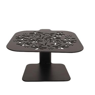 Imagem de Café pesando aço de aço carbono de aço de altura ajustável Proteção à prova d'água Proteção à barra para a máquina de café perfeita para casa e café Use design durável e estável (Black Cherry Blossom)