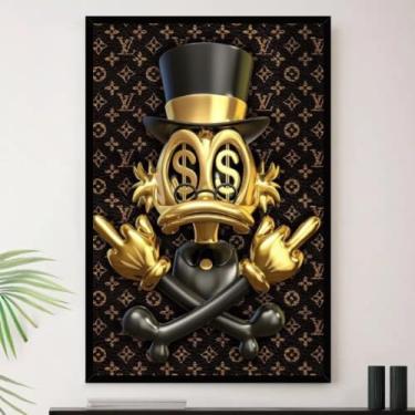 Imagem de Genérico, Quadro Tio Patinhas Escritorio Rico Decorativo A4 23x33cm